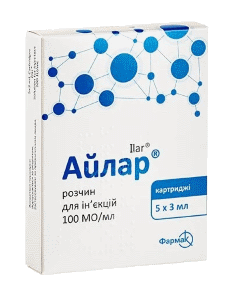 Айлар раствор для инъекций 100 ме/мл картридж 3 мл №5