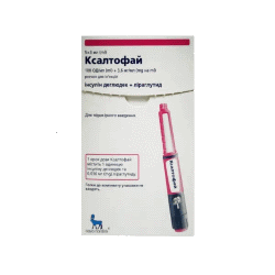 Ксалтофай раствор для инъекций 100 ме/мл+3,6мг 3 мл карт. в шприц-ручке 5шт